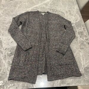 Natural Reflections Women’s Wool Blend Open Front Cardigan Sweater Small Cozy